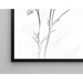 Black and White Design Painting – Floral Vanishing | Elegant Minimalist Botanical Poster