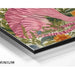 Schilderij tijger - Tijger Roze Bloemmotief