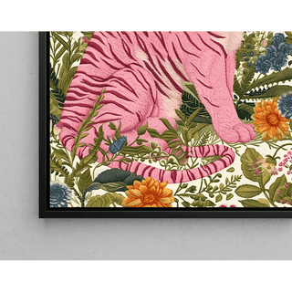 Tableau tigre - Tigre Rose Floral