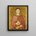 Sainte Agnès - Taddeo di Bartolo — ingelijst kunstwerk aan de muur