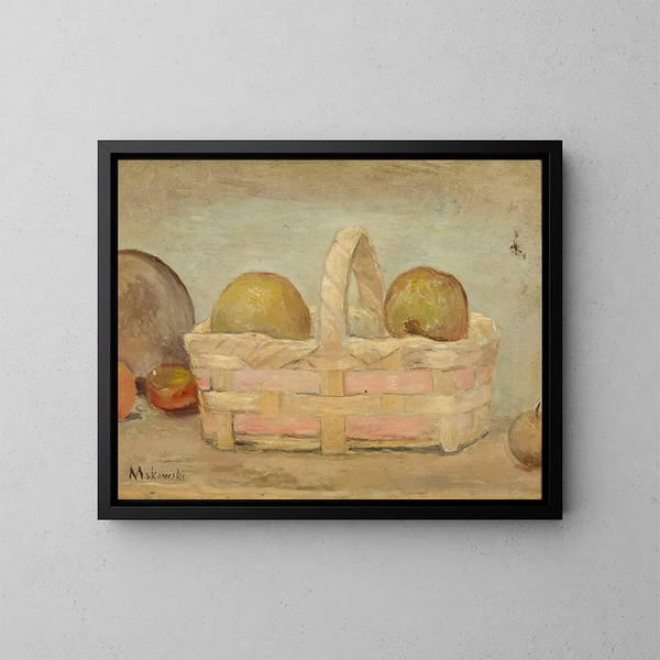 van een appelmand - Tadeusz Makowski — ingelijst kunstwerk aan de muur