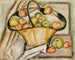 mand met appels - Tadeusz Makowski — weergave van het kunstwerk