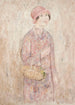 Fille au chapeau rose - Tadeusz Makowski — weergave van het kunstwerk