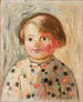 Een meisje met roze wangen - Tadeusz Makowski — weergave van het kunstwerk