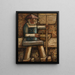 Visser - Tadeusz Makowski — ingelijst kunstwerk aan de muur