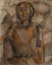 Meisje - Tadeusz Makowski — weergave van het kunstwerk