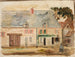 De tuinman voor het huis - Tadeusz Makowski — weergave van het kunstwerk