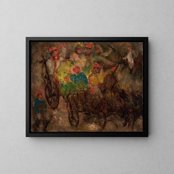Bruiloft in Krakau - Tadeusz Makowski — ingelijst kunstwerk aan de muur