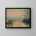 Landschapschilderij bij zonsondergang - Tadeusz Makowski — ingelijst kunstwerk aan de muur