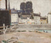 Landschap met de kathedraal Notre-Dame - Tadeusz Makowski — weergave van het kunstwerk