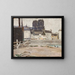 Landschap met de kathedraal Notre-Dame - Tadeusz Makowski — ingelijst kunstwerk aan de muur