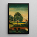 Landschap met windmolen en brug - Tadeusz Makowski — ingelijst kunstwerk aan de muur