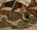 Landschap met huizen - Tadeusz Makowski — weergave van het kunstwerk