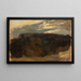 Landschap met de zon die doorbreekt - Tadeusz Makowski — ingelijst kunstwerk aan de muur