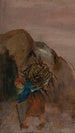 Kleine meisje dat dood hout draagt - Tadeusz Makowski — weergave van het kunstwerk