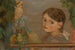 Kleine meisjes met druiven - Tadeusz Makowski — weergave van het kunstwerk