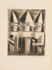Maskers - Tadeusz Makowski — weergave van het kunstwerk