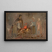 Verwarming van het varken - Tadeusz Makowski — ingelijst kunstwerk aan de muur