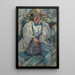 Portret van een man met een witte hoed - Tadeusz Makowski — ingelijst kunstwerk aan de muur
