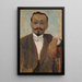 Portret van de beeldhouwer Bolesław Bażukiewicz - Tadeusz Makowski — ingelijst kunstwerk aan de muur