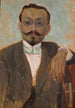 Portret van de beeldhouwer Bolesław Bażukiewicz - Tadeusz Makowski — weergave van het kunstwerk