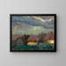 Landelijk landschap met een regenboog - Tadeusz Makowski — ingelijst kunstwerk aan de muur