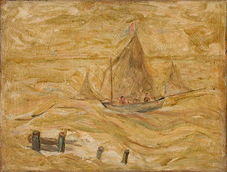 Tadeusz Makowski - Sailing boat on a sea.webp