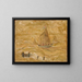 Zeilboot op zee - Tadeusz Makowski — ingelijst kunstwerk aan de muur