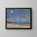 Maritiem schilderij met de zon achter een wolk - Tadeusz Makowski — ingelijst kunstwerk aan de muur