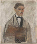 Zelfportret - Tadeusz Makowski — weergave van het kunstwerk