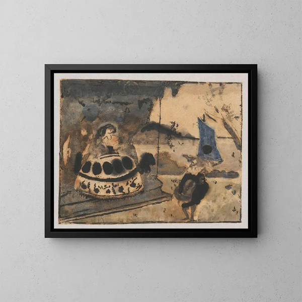 Serenade - Tadeusz Makowski — ingelijst kunstwerk aan de muur