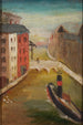 Navire dans une ville - Tadeusz Makowski — weergave van het kunstwerk
