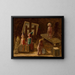 Klein schilderij - Tadeusz Makowski — ingelijst kunstwerk aan de muur