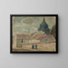 Kleine dorpskerk in Breuilpont - Tadeusz Makowski — ingelijst kunstwerk aan de muur