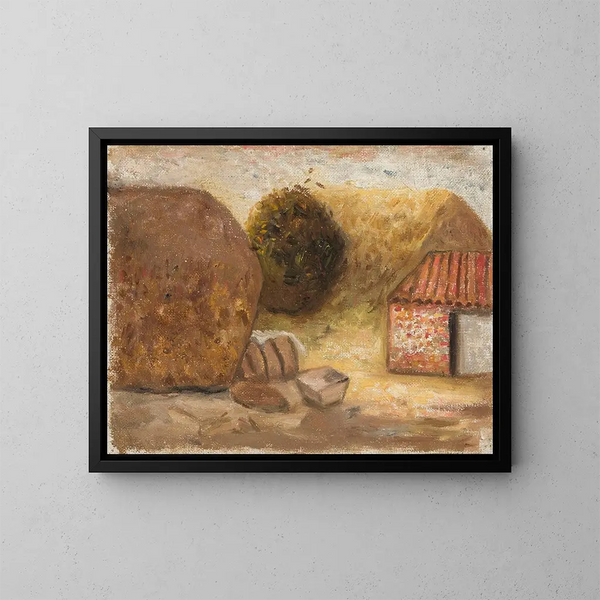 Stogi - Tadeusz Makowski — ingelijst kunstwerk aan de muur