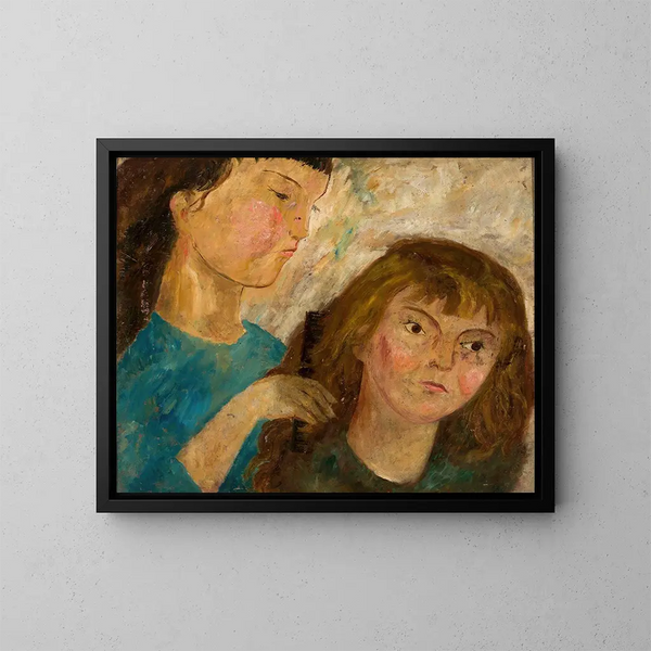Toilette - Tadeusz Makowski — ingelijst kunstwerk aan de muur