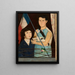 Twee kinderen met een Franse vlag - Tadeusz Makowski — ingelijst kunstwerk aan de muur