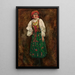 Vrouw in volkskostuum van Krakau - Tadeusz Makowski — weergave van het kunstwerk