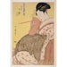 Reproductie van het schilderij Tamaya Uchi Komurasaki, Kôchô, Haruji (Komurasaki van de Tamaya, Kôchô, Haruji) - Kitagawa Utamaro