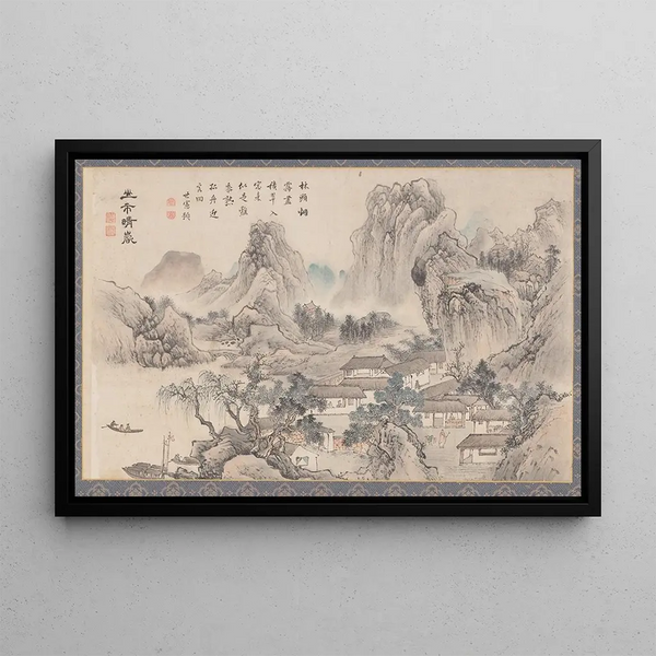 Tani Bunch - Mountain Market in Clearing Mist from Eight Views of XiaoXiang.webp