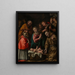 van de Aanbidding der herders met Sint Franciscus en Sint Karel Borromeus - Tanzio da Varallo — ingelijst kunstwerk aan de muur