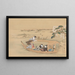Bateau vers le Yoshiwara - Teisai Hokuba — ingelijst kunstwerk aan de muur