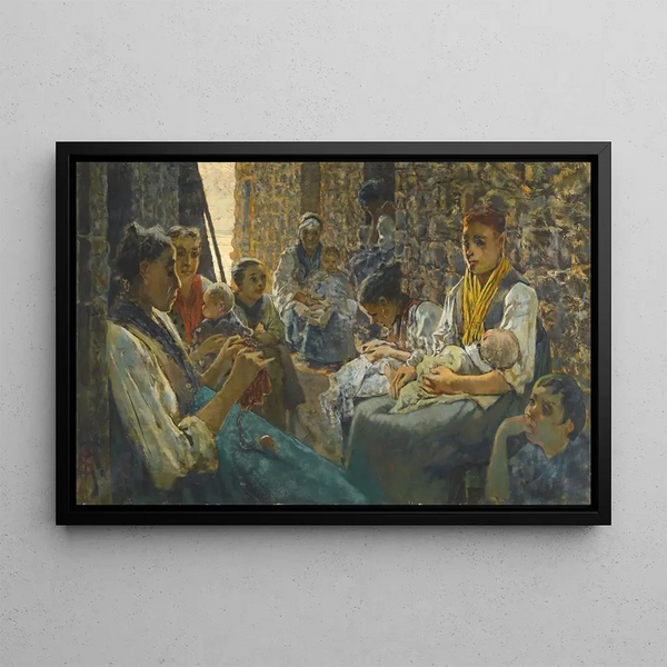 Telemaco Signorini - Idle Hours At Riomaggiore.webp