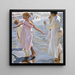 Temps pour un bain à Valence - Joaquín Sorolla — framed artwork on a wall