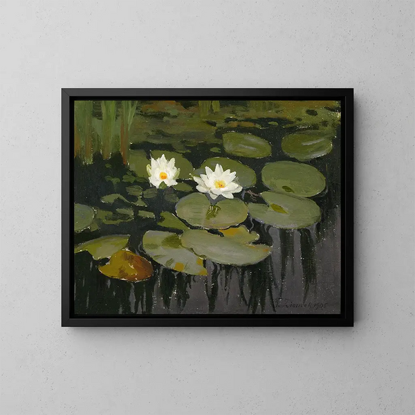 Nymphéas - Teodor Ziomek — framed artwork on a wall