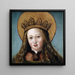 Hoofd van een Heilige Vrouw - Hans Holbein de Oudere — ingelijst kunstwerk aan de muur