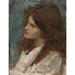 Reproduction of the painting Head of a Girl - John William Waterhouse