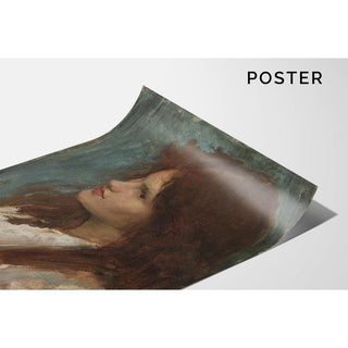 Tête d'une fille - John William Waterhouse | Reproduction Tableau Décoration murale affiche copie