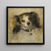Head of a Dog - Pierre-Auguste Renoir — framed artwork on a wall