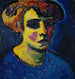 Hoofd van een vrouw - Alexej von Jawlensky — weergave van het kunstwerk